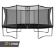 Батут с сеткой BERG Grand Favorit Regular 520 х345 Black + Safety Net Comfort (30.25.15.40+35.74.63.01) с лесенкой